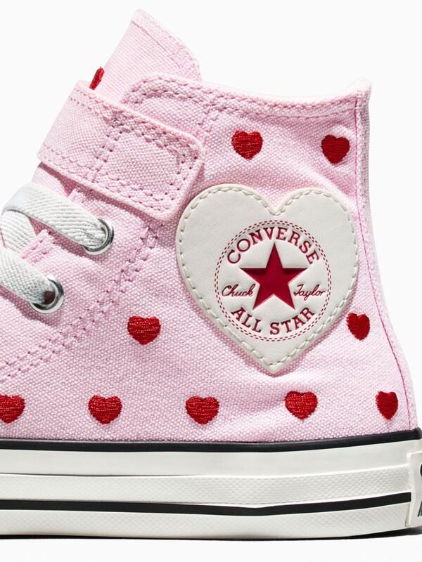 Seraphine Converse Pink Chuck Taylor Hearts And Rose High Trainers