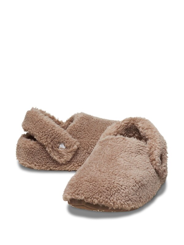 Seraphine Crocs Brown Classic Cozzzy Fleece Slippers