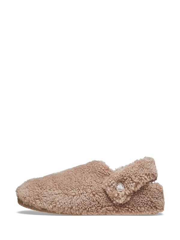 Seraphine Crocs Brown Classic Cozzzy Fleece Slippers
