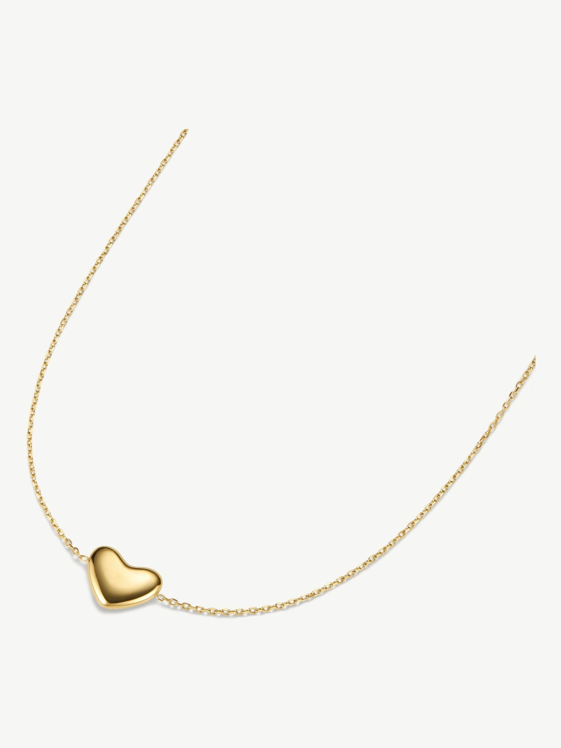 seraphine D.Louise Gold Tone Bubble Heart Single Necklace