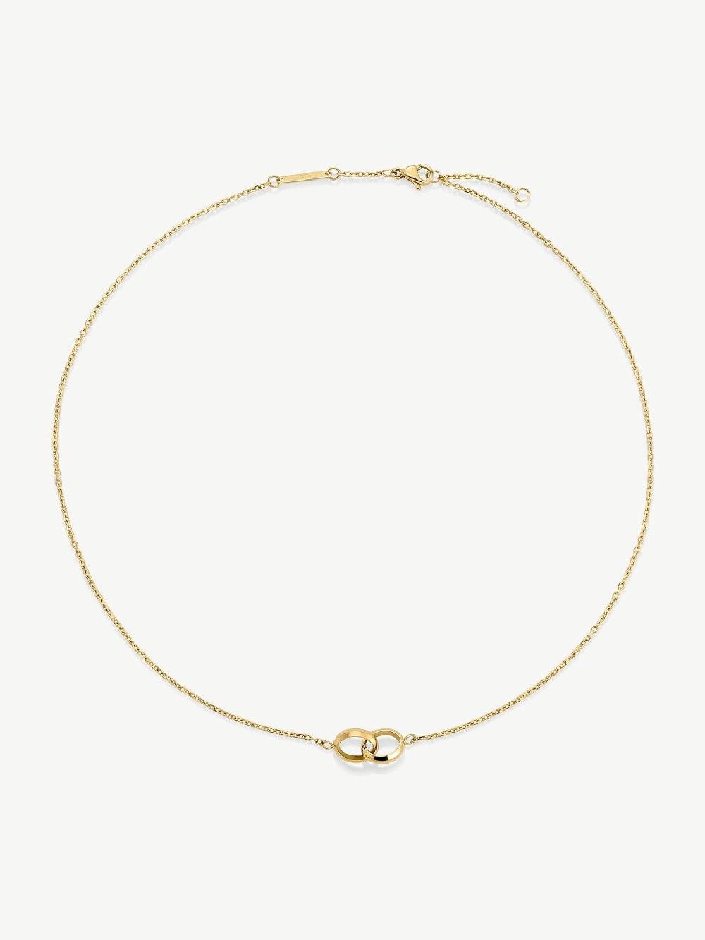 seraphine D.Louise Gold Tone Waterproof Linked Necklace