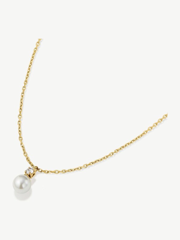 Seraphine D.Louise Gold Tone Waterproof Pearl Drop Necklace