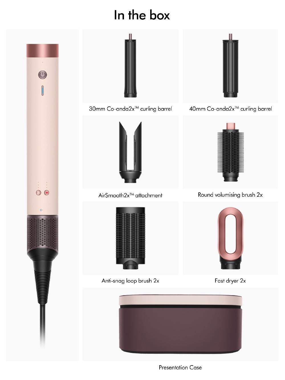 seraphine Dyson Airwrap Coanda 2X Multistyler And Dryer Straight+Wavy Ceramic Pink/Rose Gold
