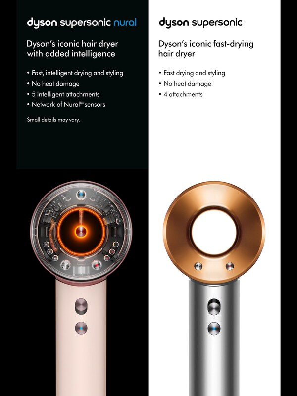 Seraphine Dyson Pink Supersonic Nural Straight To Wavy Hair Dryer