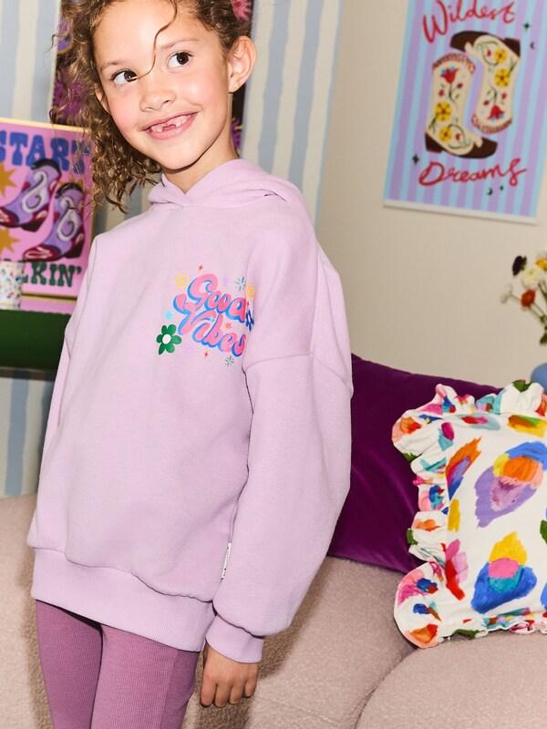 Seraphine Eleanor Bowmer Lilac Purple Graphic Hoodie