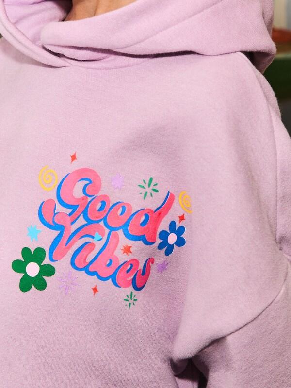 Seraphine Eleanor Bowmer Lilac Purple Graphic Hoodie