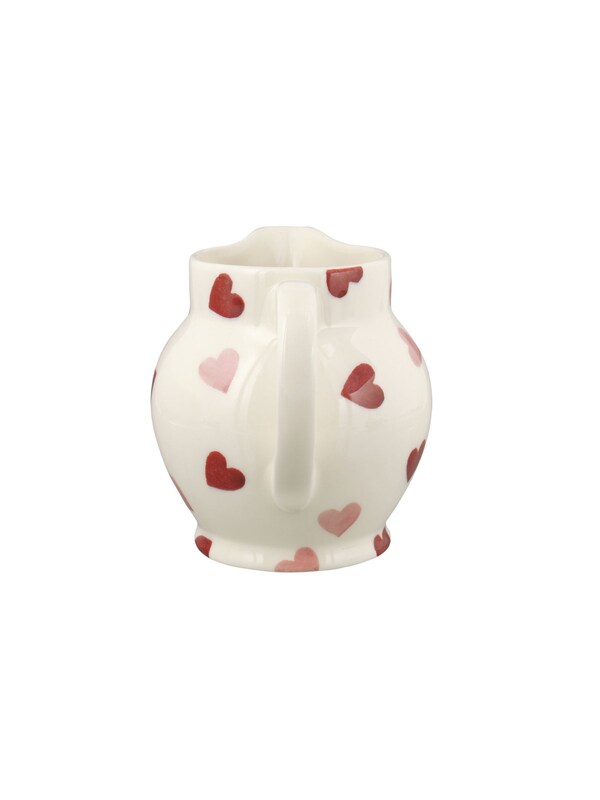 Seraphine Emma Bridgewater Cream Pink Hearts 1/2 Pint Jug