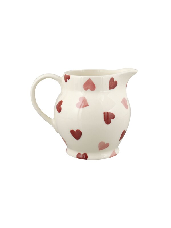 Seraphine Emma Bridgewater Cream Pink Hearts 1/2 Pint Jug