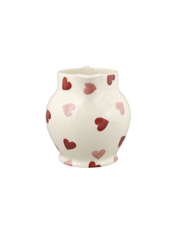 Seraphine Emma Bridgewater Cream Pink Hearts 1/2 Pint Jug
