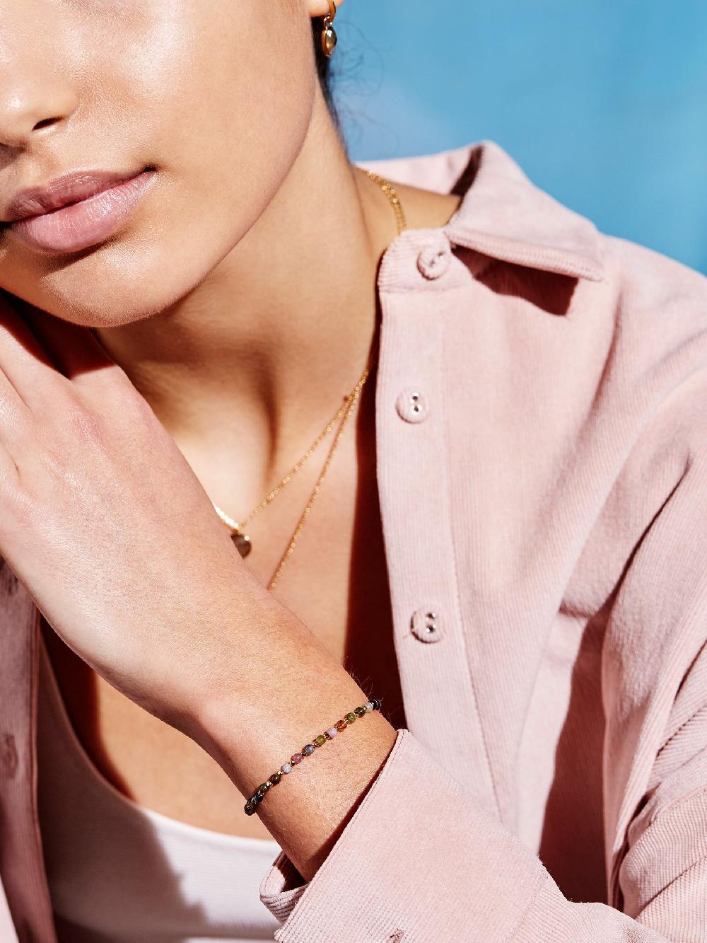 seraphine Estella Bartlett Burgundy Tourmaline Amelia Bracelet