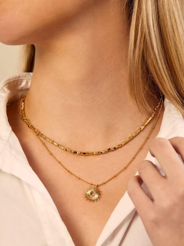 Seraphine Estella Bartlett Gold Tone Full Sunburst Necklace
