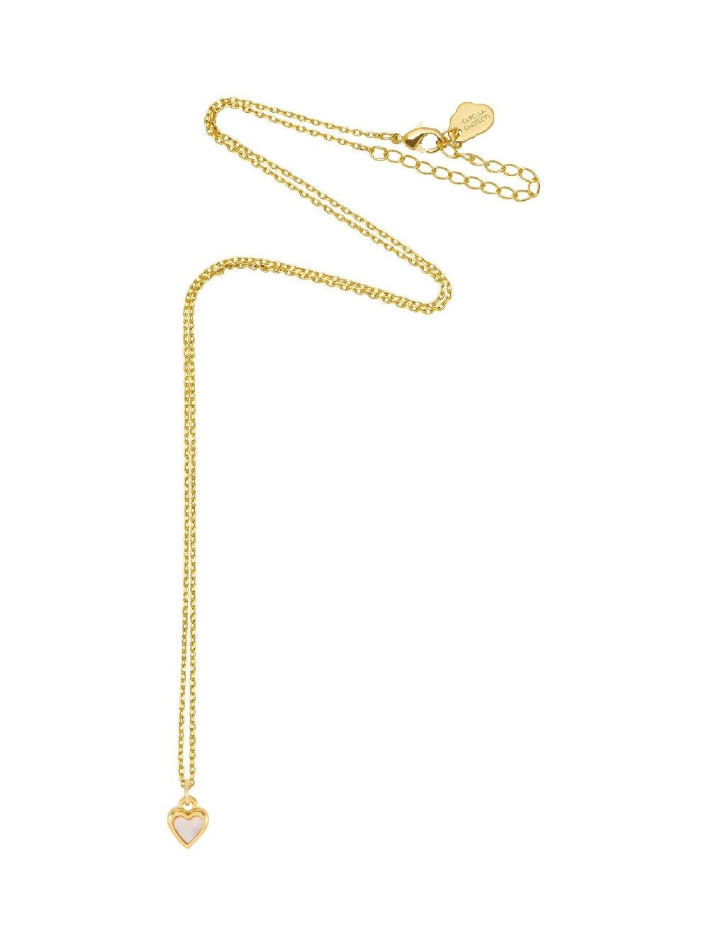 seraphine Estella Bartlett Gold Tone Pearl Heart Necklace