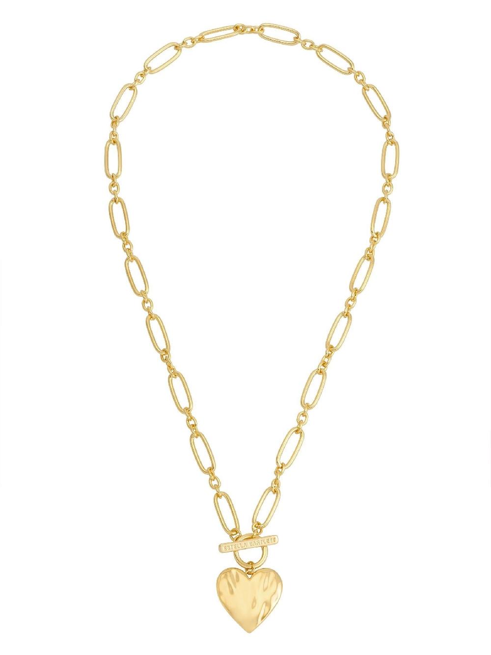 seraphine Estella Bartlett Gold Tone Waterproof Molten Heart Necklace