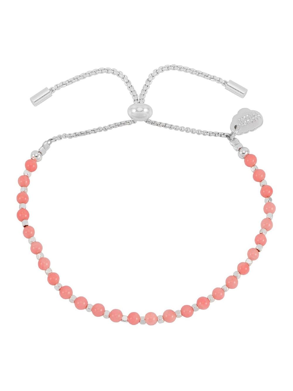 seraphine Estella Bartlett Pink Wellness Coral Agate Amelia Bracelet