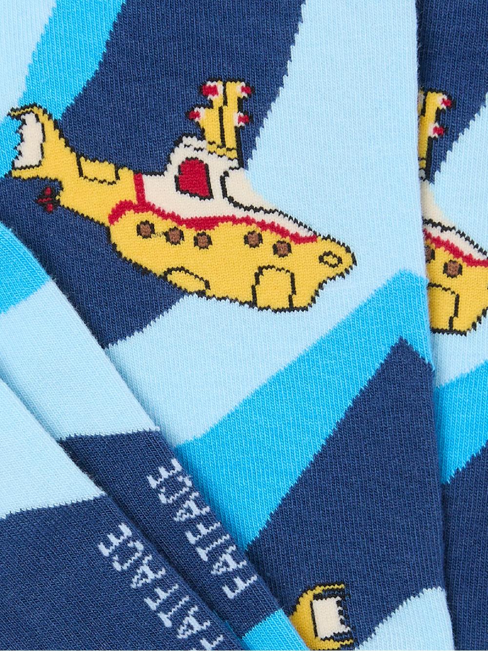 seraphine FatFace Blue 1 Pair of Beatles Submarine Socks