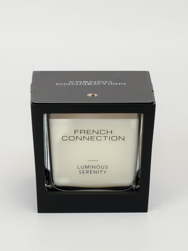 Seraphine French Connection Black Wooden Surround Luminous Serenity Candle 200G