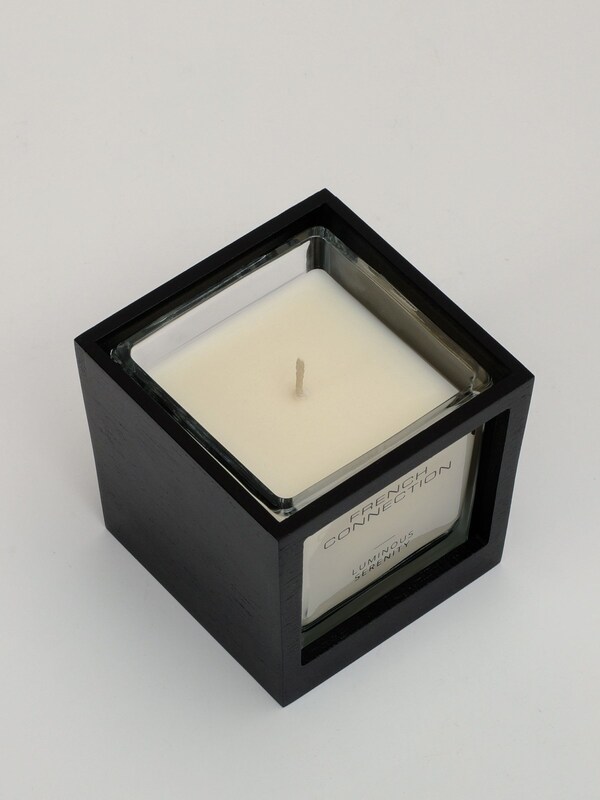 Seraphine French Connection Black Wooden Surround Luminous Serenity Candle 200G