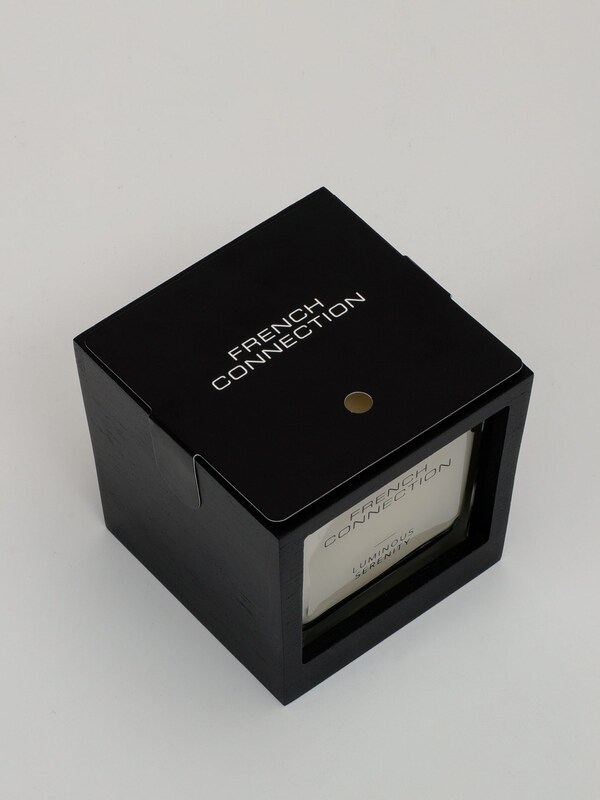 Seraphine French Connection Black Wooden Surround Luminous Serenity Candle 200G
