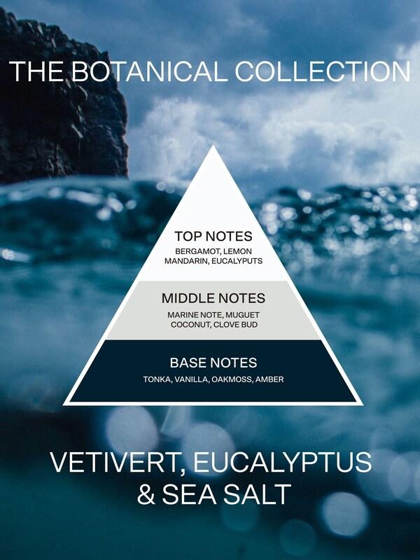 Seraphine French Connection Botanical Infused Vetivert Eucalyptus Sea Salt Candle 1.5KG