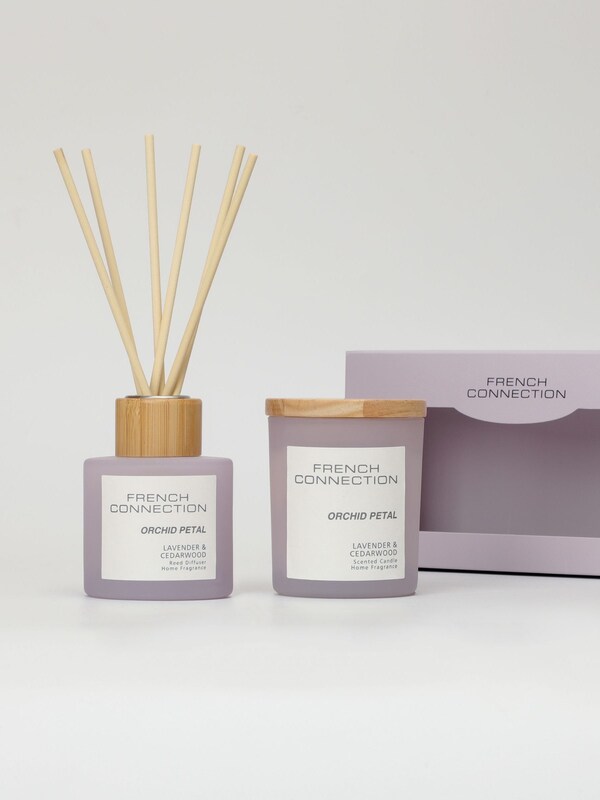 Seraphine French Connection Lilac Pastel Range Orchid Petal 130G Candle And 100ML Reed Diffuser Gift Set