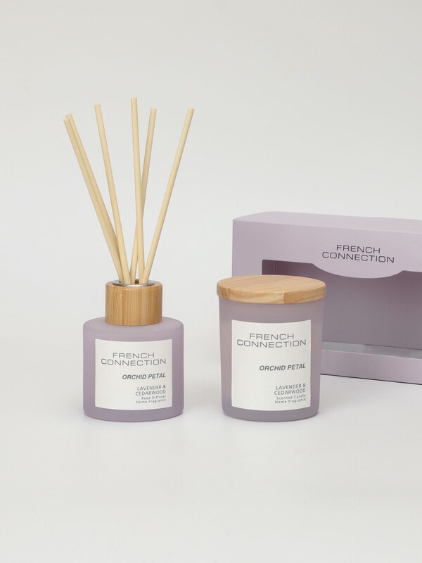 Seraphine French Connection Lilac Pastel Range Orchid Petal 130G Candle And 100ML Reed Diffuser Gift Set