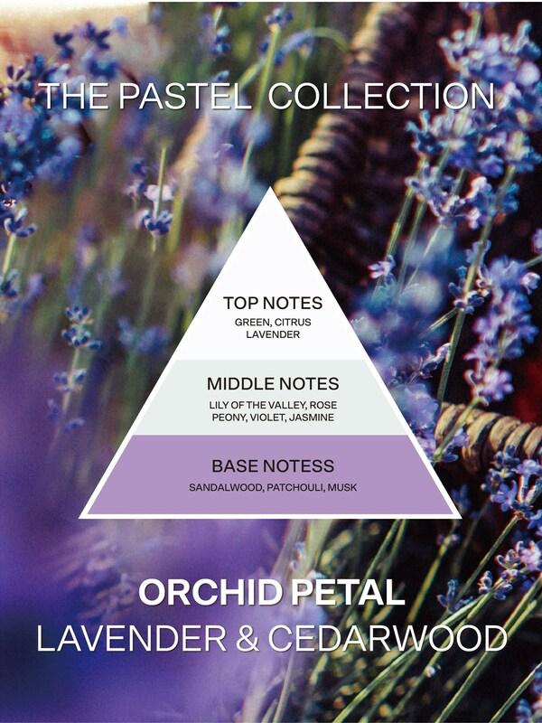 Seraphine French Connection Lilac Pastel Range Orchid Petal 130G Candle And 100ML Reed Diffuser Gift Set