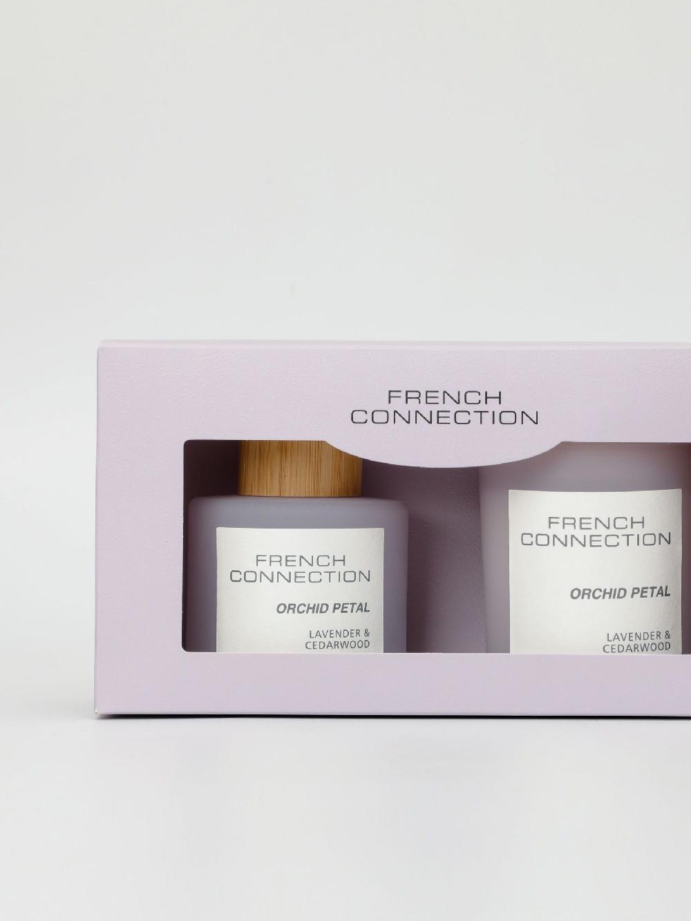 seraphine French Connection Lilac Pastel Range Orchid Petal 130G Candle and 100ML Reed Diffuser Gift Set