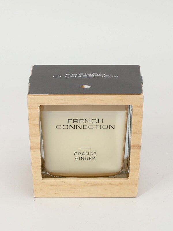 Seraphine French Connection Natural Wooden Surround Orange Ginger Candle 200G
