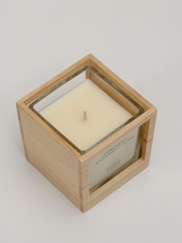 Seraphine French Connection Natural Wooden Surround Orange Ginger Candle 200G