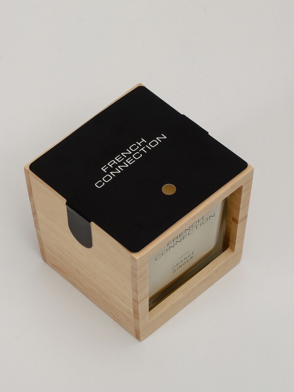 Seraphine French Connection Natural Wooden Surround Orange Ginger Candle 200G