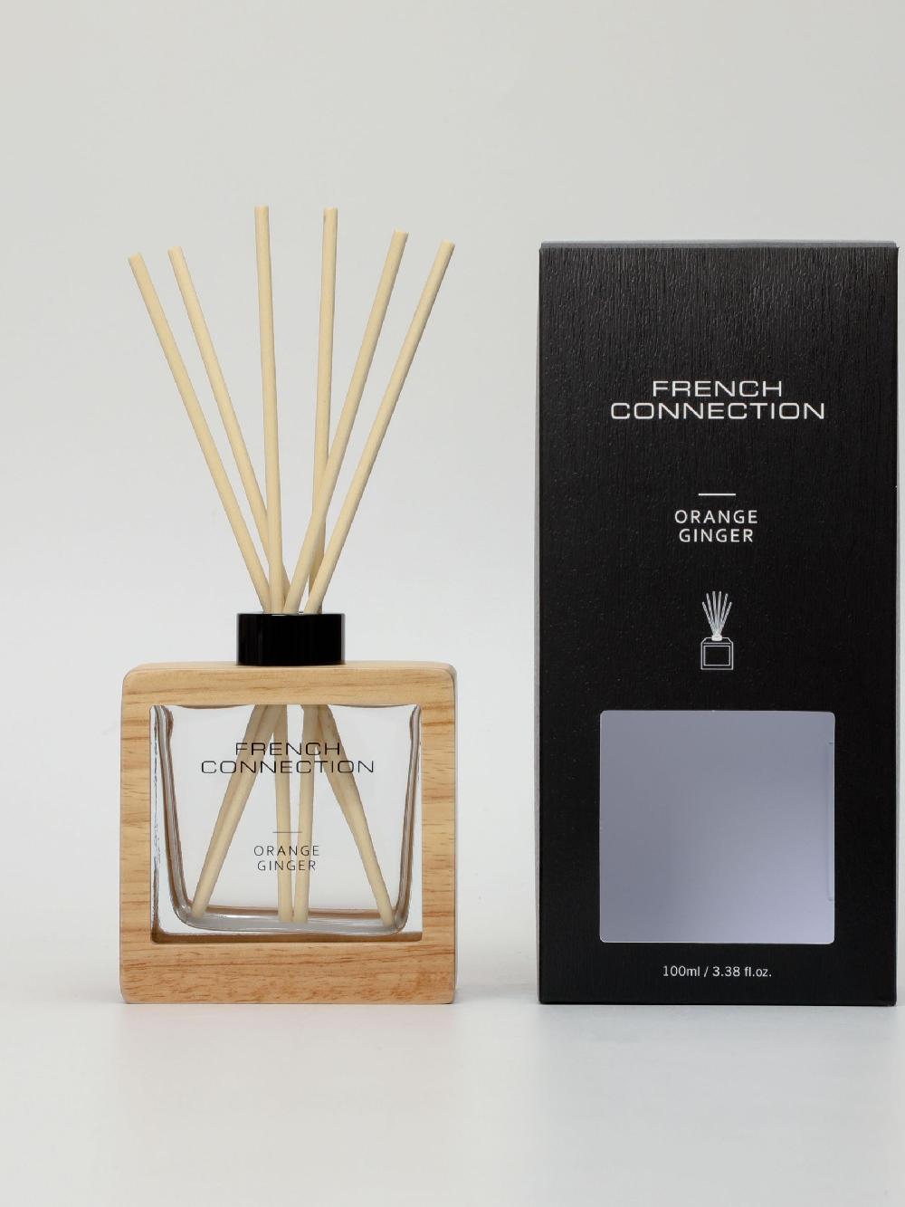 seraphine French Connection Natural Wooden Surround Orange Ginger Reed Diffuser 100ML