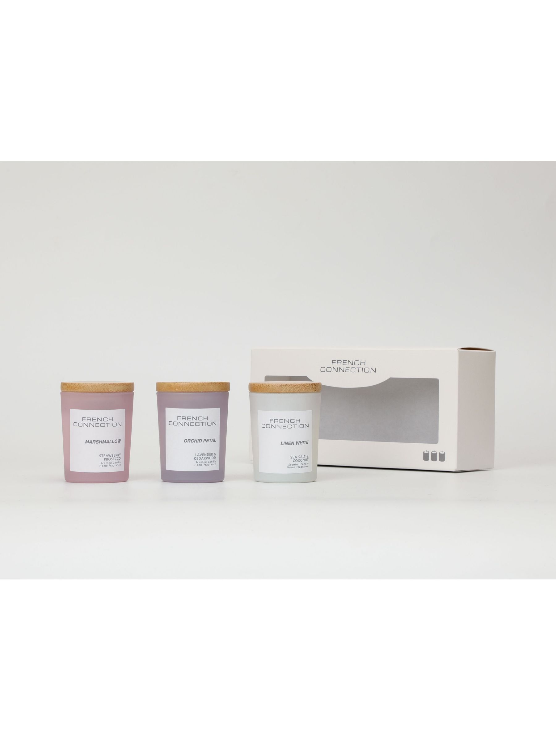 seraphine French Connection Pastel Range Trio of Candles Gift Set 3 X 50G