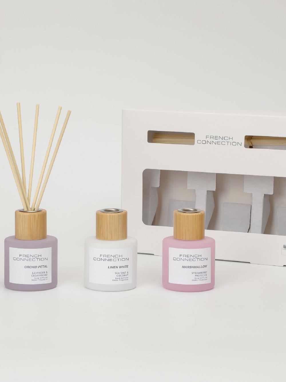 seraphine French Connection Pastel Range Trio of Reed Diffusers Gift Set 3 X 50G