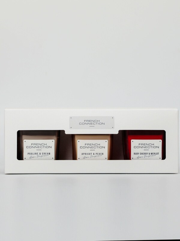 Seraphine French Connection Square Range Trio Of Candles Gift Set 3 X 50G
