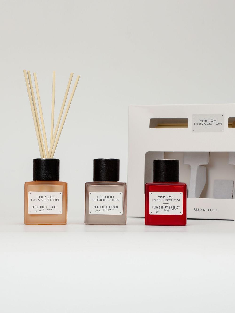 seraphine French Connection Square Range Trio of Reed Diffusers Gift Set 3 X 50G
