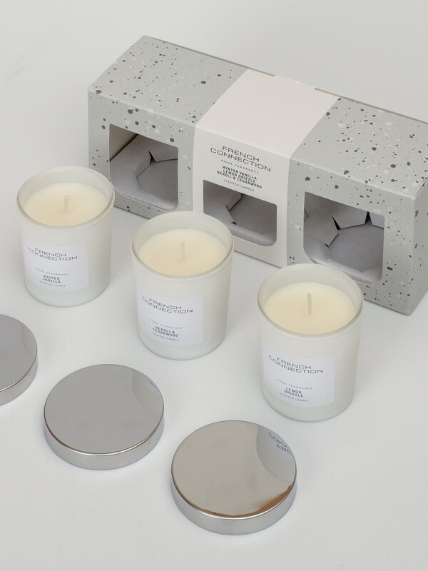 Seraphine French Connection White Collection Trio Of Candles Gift Set 3 X 64G