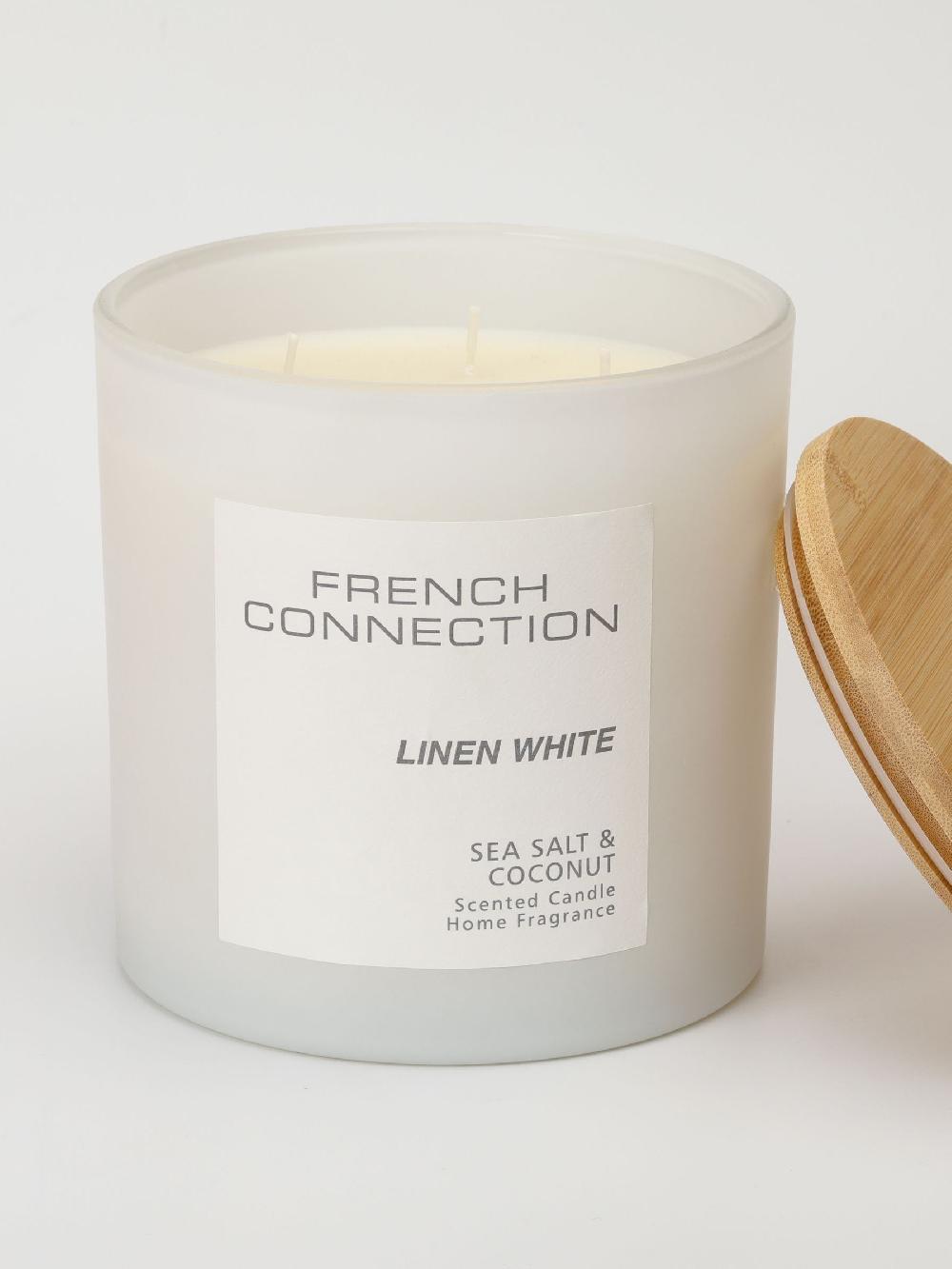 seraphine French Connection White Pastel Range Sea Salt Coconut Candle 1.5KG