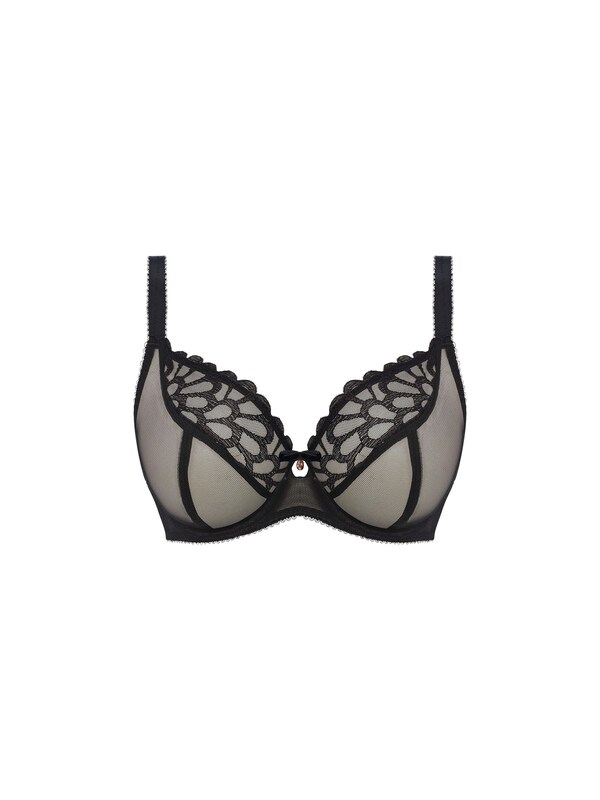 Seraphine Freya Black Loveland Underwired Plunge Bra