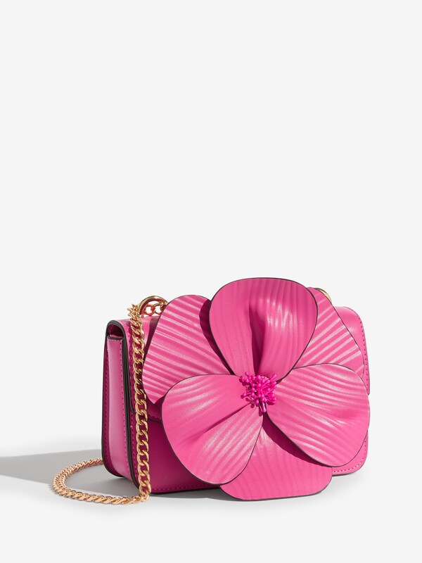 Seraphine Friends Like These Pink 3D Floral Chain Shoulder Bag
