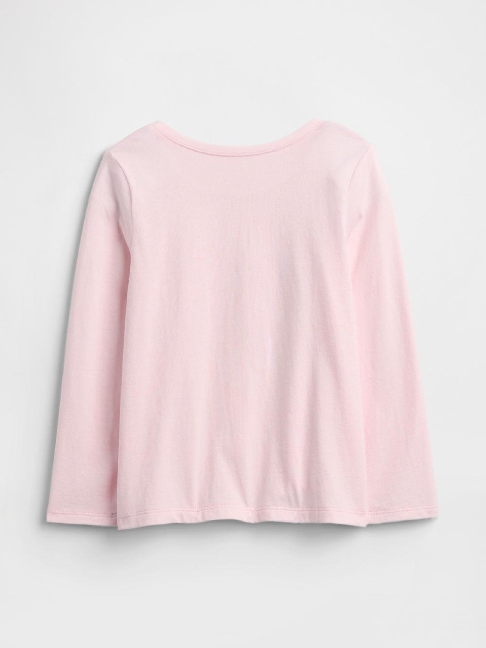 seraphine Gap Pink Heart Valentines Graphic Long Sleeve T-Shirt (6mths-5yrs)