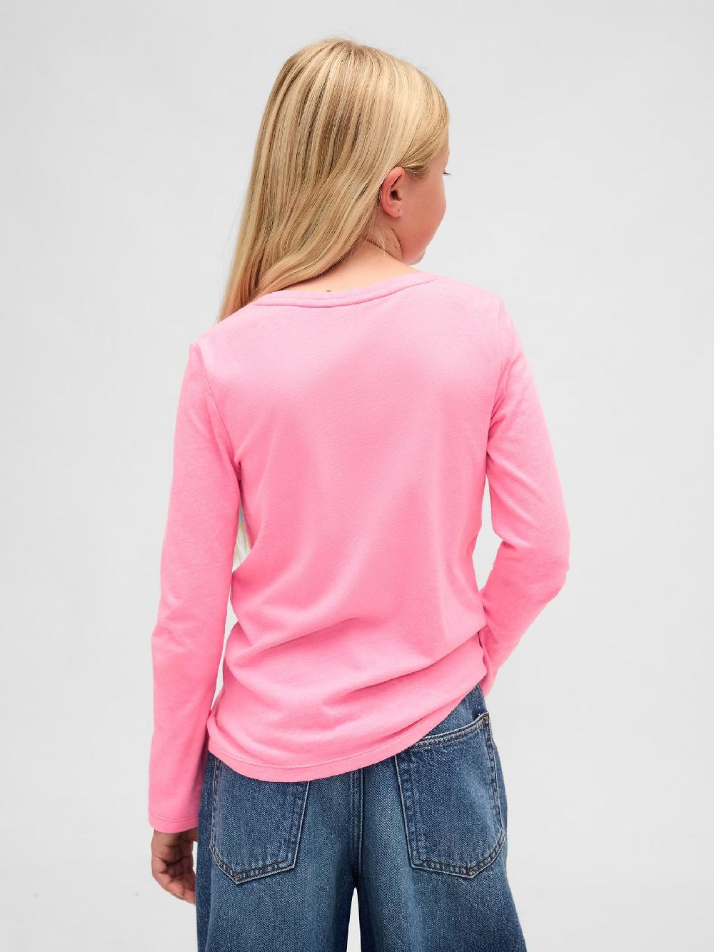 seraphine Gap Pink Logo Long Sleeve T-Shirt (4-13yrs)