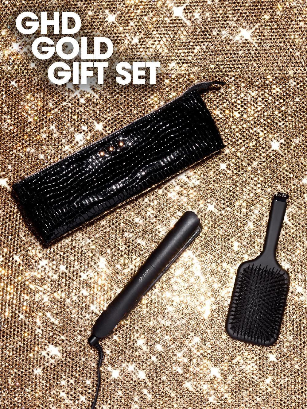 seraphine ghd Gold Styler Gift Set With Detangling Comb And Styler Bag (Worth £254)