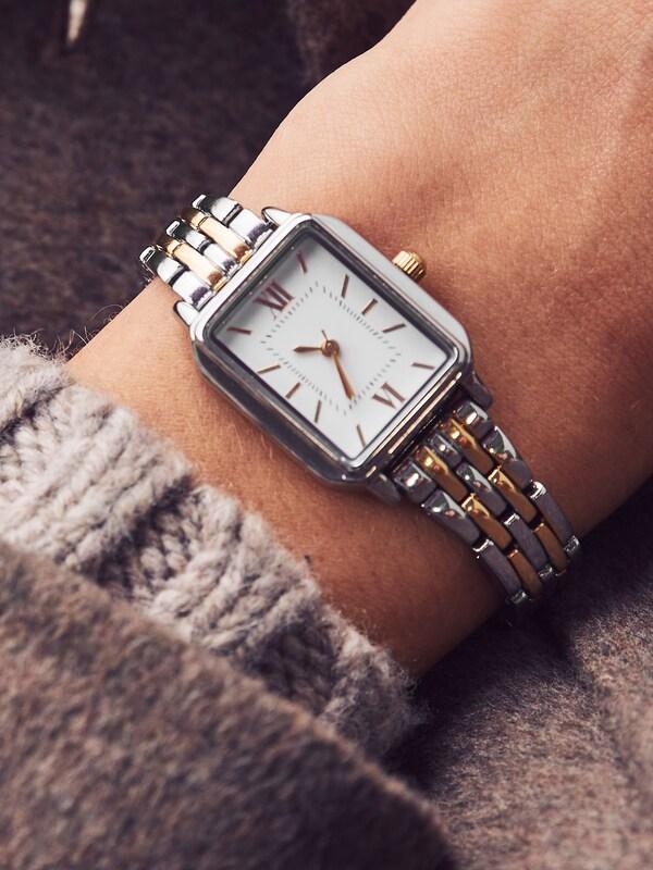 Seraphine Gold/Silver Tone Mixed Metal Bracelet Watch