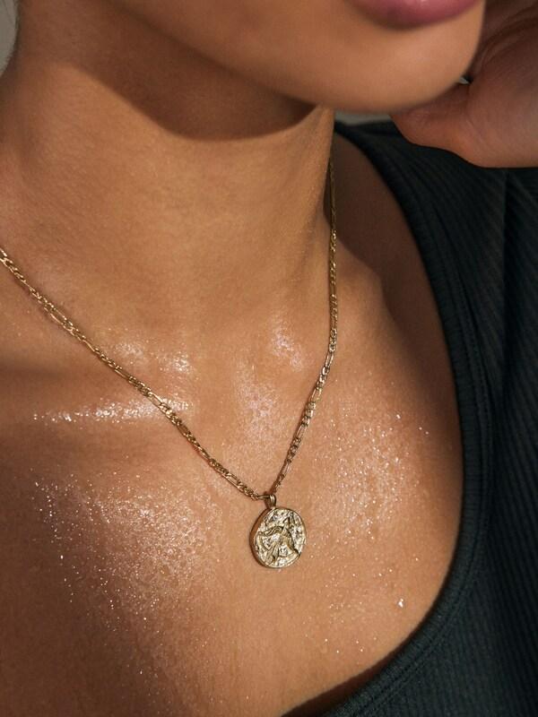 Seraphine Gold Tone Stainless Steel Zodiac Necklace