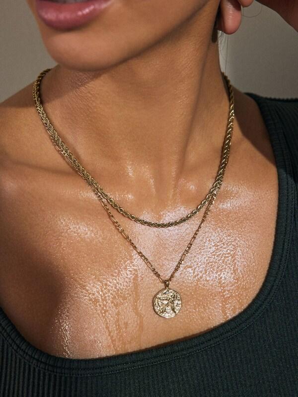 Seraphine Gold Tone Stainless Steel Zodiac Necklace