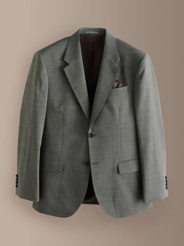Seraphine Green Regular Fit Signature Nova Fides 100% Italian Wool Suit Jacket