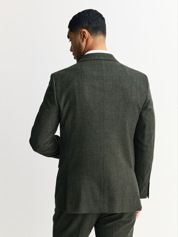 Seraphine Green Tailored Fit Merino Wool Blend Suit Jacket