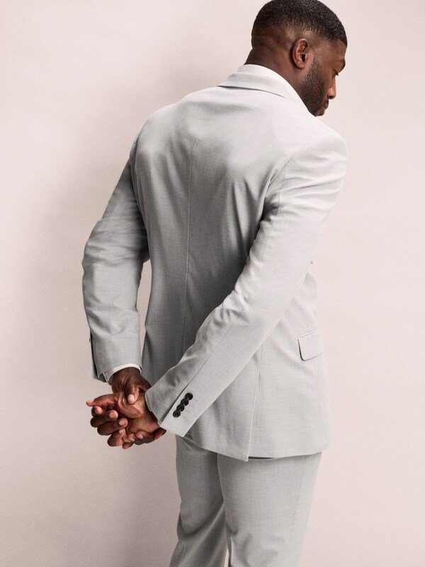 Seraphine Grey Muscle Fit Motionflex Stretch Suit Jacket