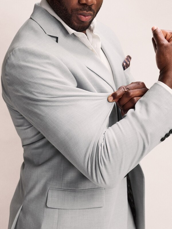 Seraphine Grey Muscle Fit Motionflex Stretch Suit Jacket