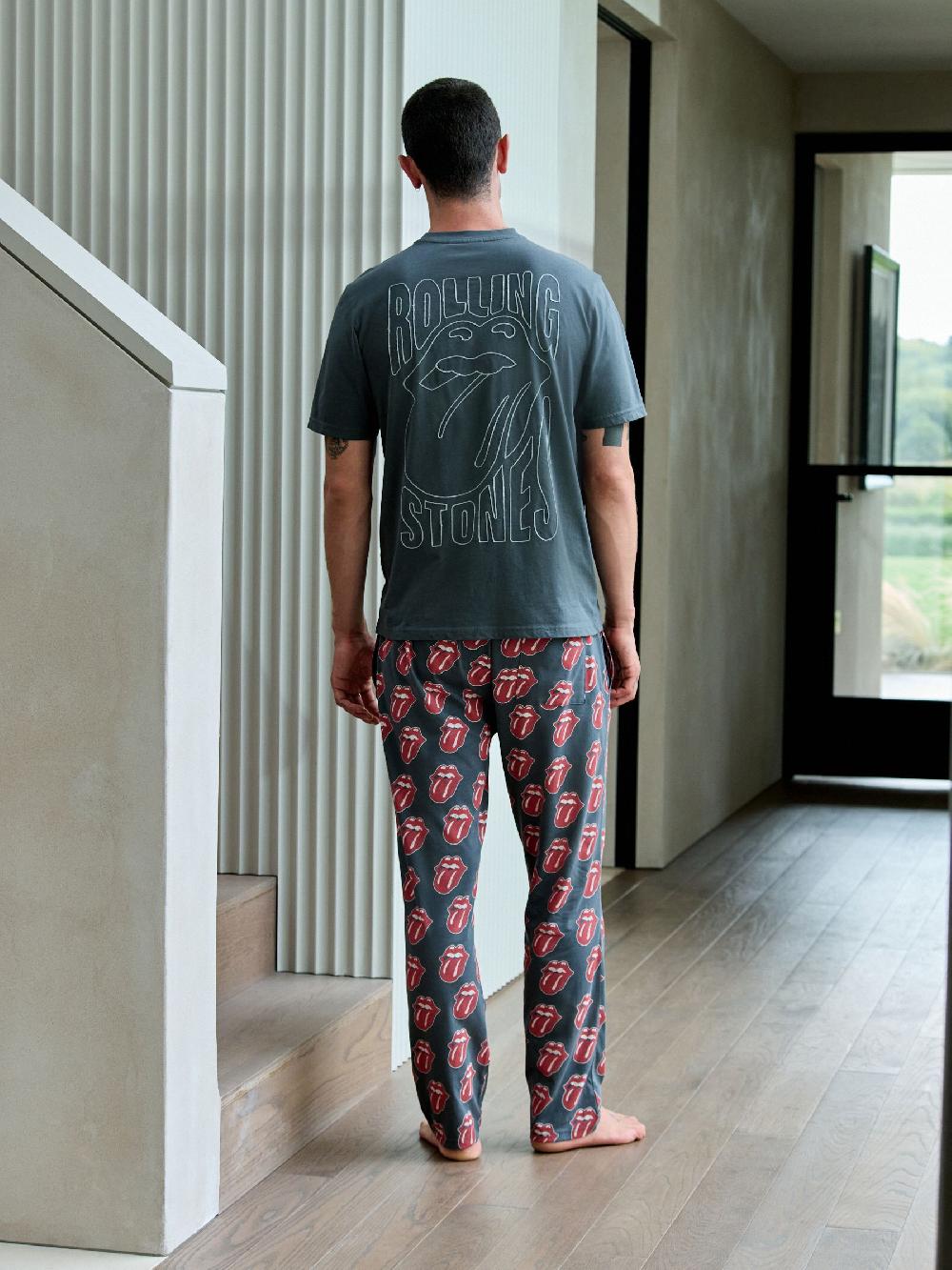 seraphine Grey/Red The Rolling Stones Short Sleeve Pyjamas Set